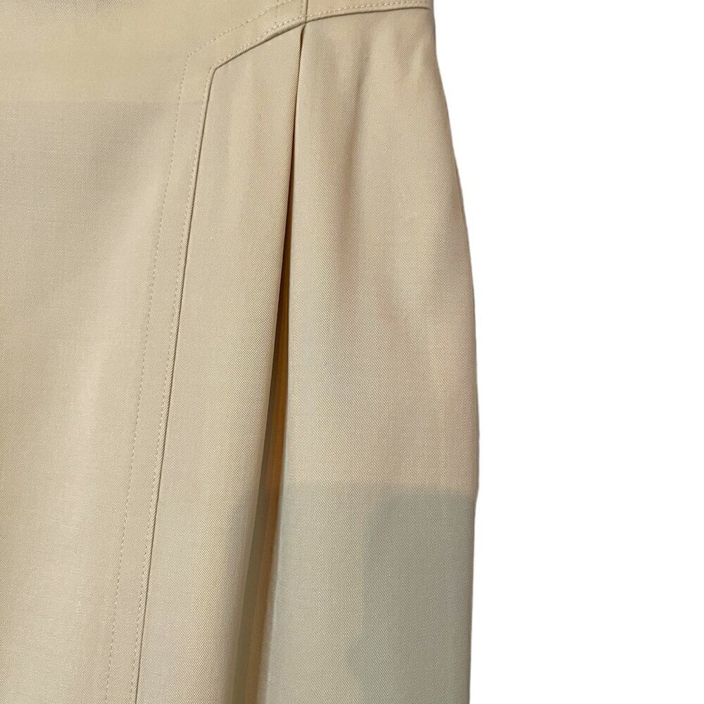 Escada Margaretha Ley Wool Pencil Skirt Tan Size 10 - Picture 6 of 8